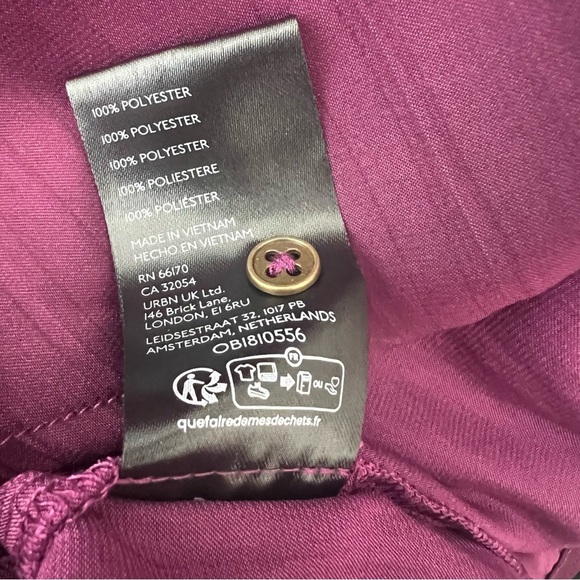 by Anthropologie Button-Front Peasant Blouse in Deep Raspberry Rose - Picture 7 of 7